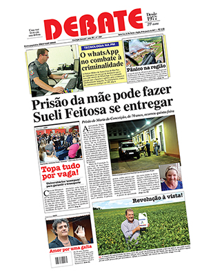 Veja a capa da edição impressa deste domingo, 29 de janeiro de 2017