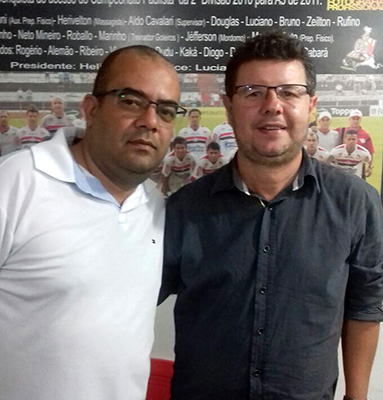 Domingos e Cláudio Antoniolli, respectivamente presidente e vice