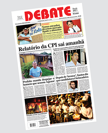 Veja capa da edição impressa deste domingo, 18 de fevereiro de 2018