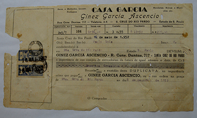 Duplicata de 1952 está emoldurada em quadro