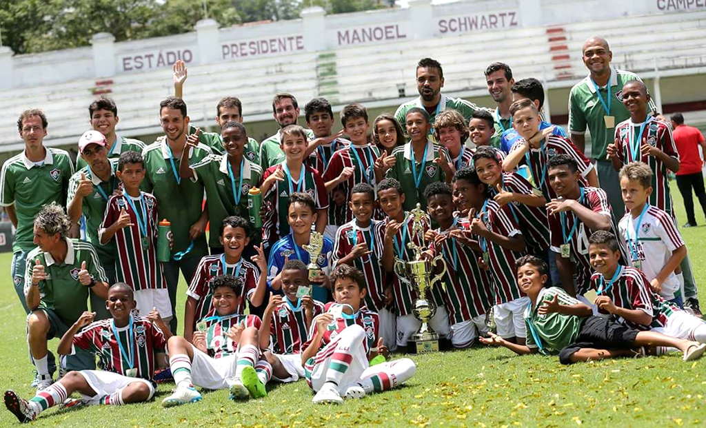 PRIMEIROS TÍTULOS — Cristian já conquistou o título do Sub-11 jogando pelo Fluminense do Rio de Janeiro