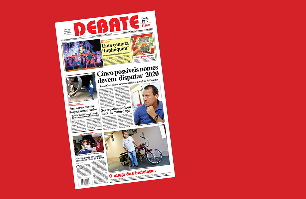 Veja capa da edição impressa deste domingo, 30 de dezembro de 2018