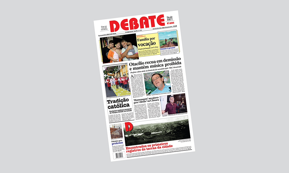 Veja capa da edição impressa deste domingo, 23 de junho de 2019