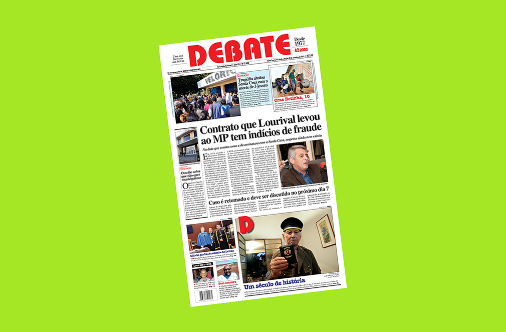 Veja capa da edição impressa deste domingo, 29 de setembro de 2019