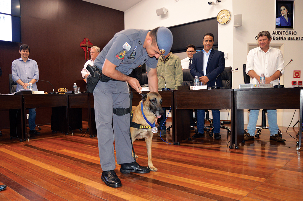 Boris recebe homenagem e até medalha da Câmara