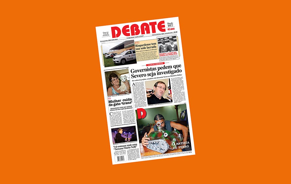 Veja capa da edição impressa deste domingo, 1º de dezembro de 2019