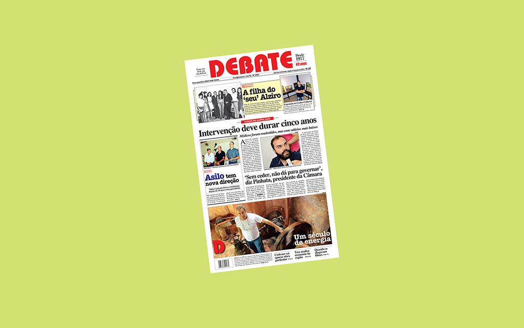 Veja capa da edição impressa deste domingo,12 de janeiro de 2020