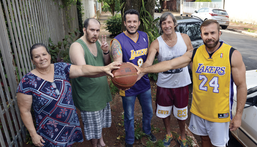 Uma família inteira ligada ao basquete