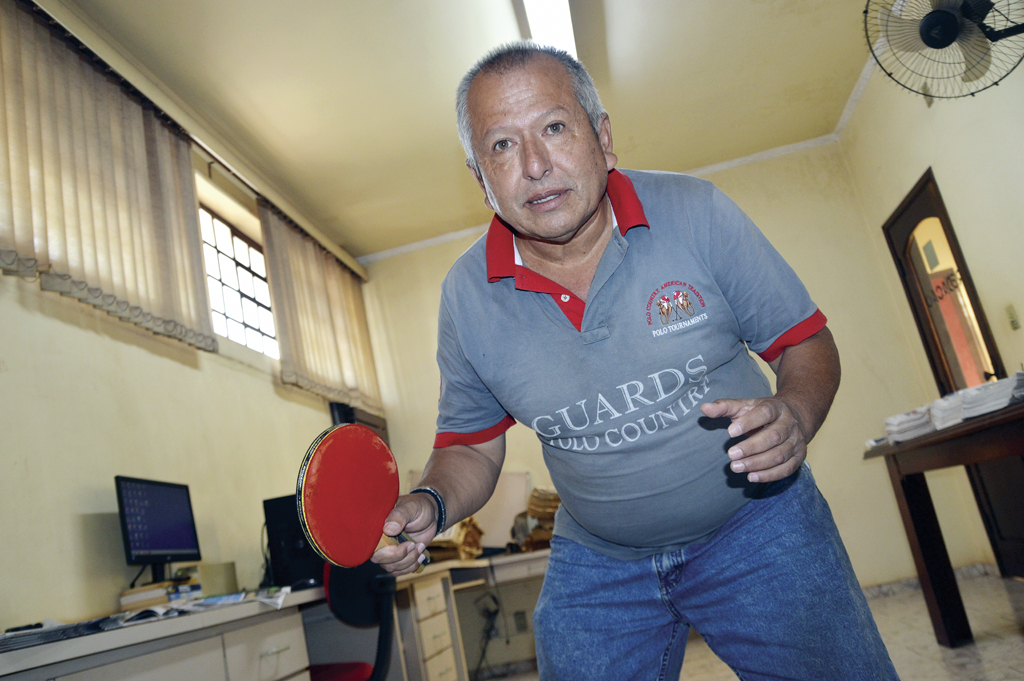 O campeão do tênis de mesa se despede